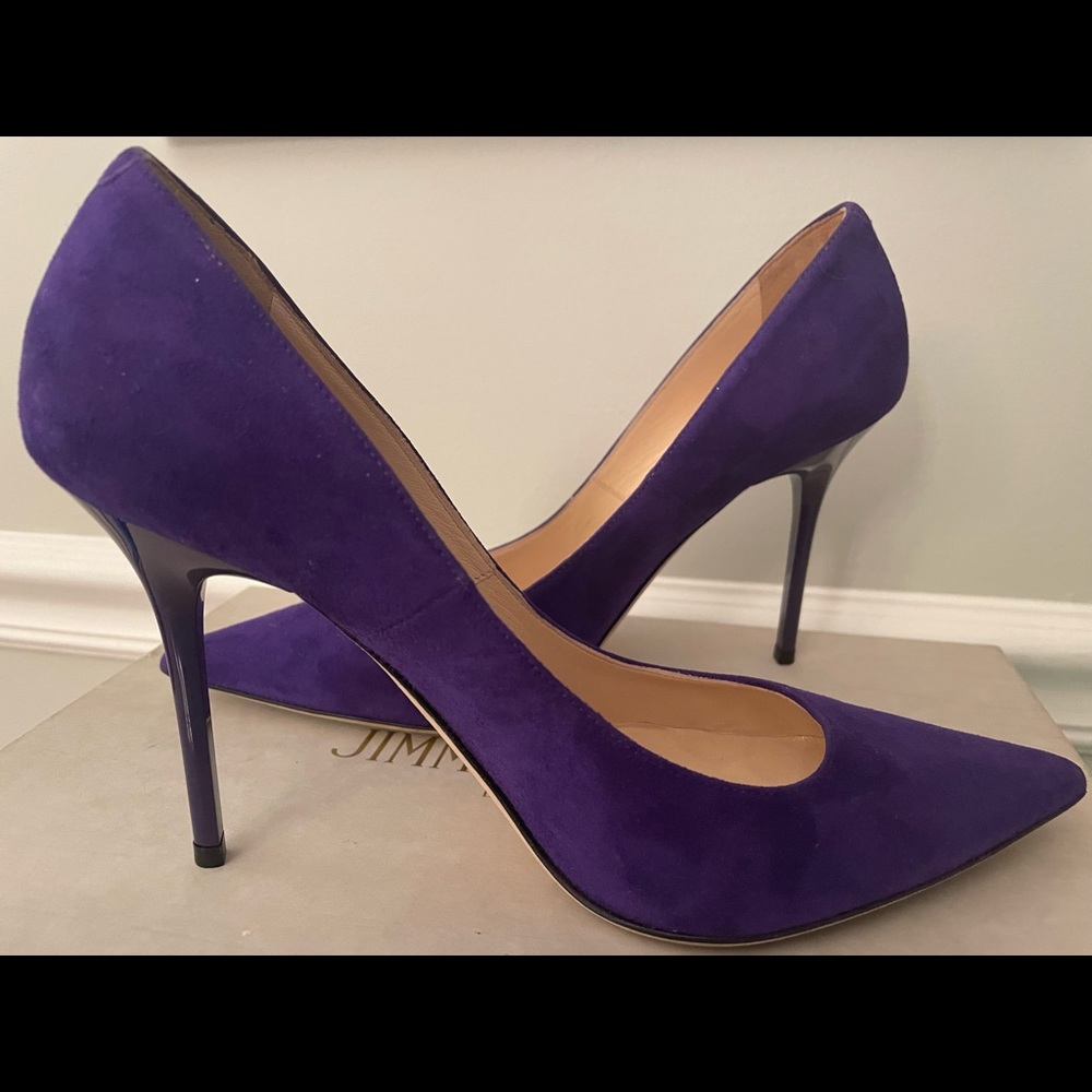 Jimmy Choo Violet Suede Heel